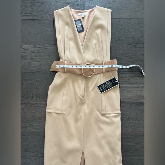 Ever New Womens Piper pinafore camel dress sz 8 - Picture 6 of 16